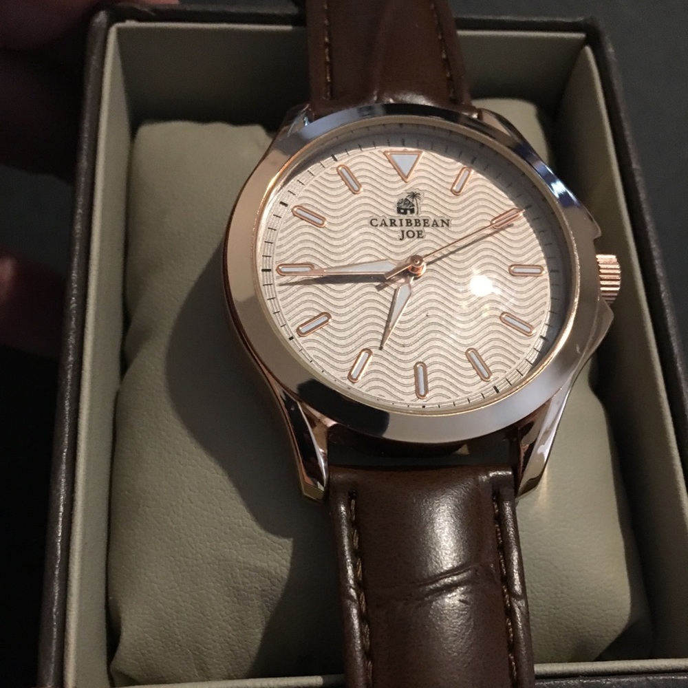 Caribbean Joe watch. Rose gold